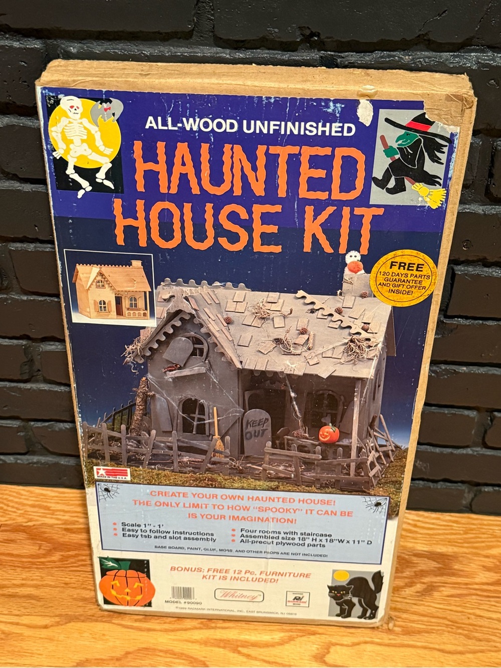 Vintage 1989 Whitney / Radmark Halloween Haunted House Kit - New in box